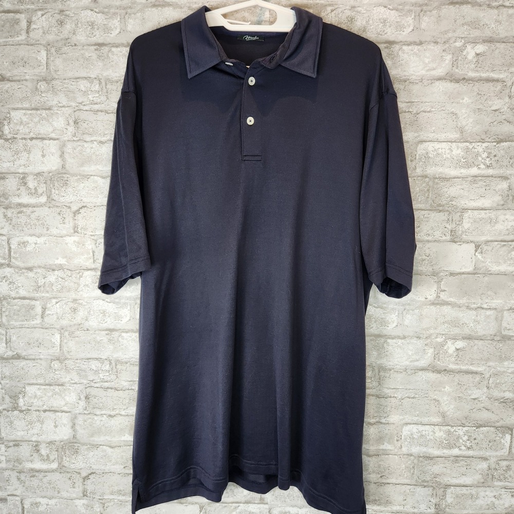 Marbas Polo Shirt Navy Blue Cotton Blend Made in Italy Luxury XL